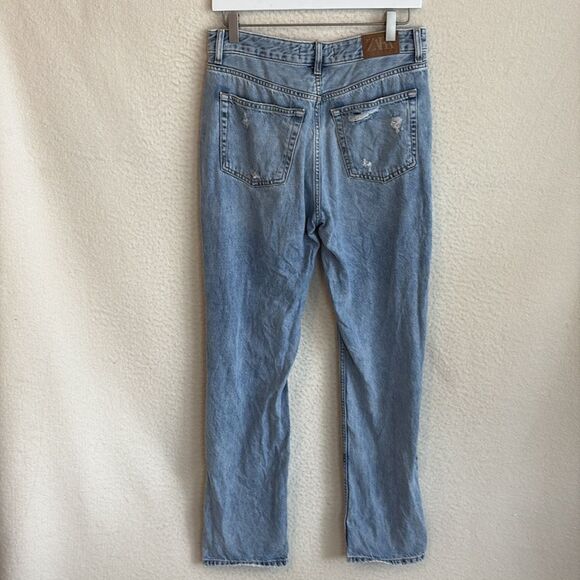 Zara Relaxed Jeans‎ with Rips Women’s Size 4 - Picture 5 of 8